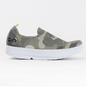 Oofos Women OOMM Eezee Camo Slip-On Sneakers Shoes Sz 8